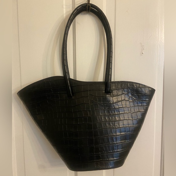 Little Liffner Tall Tulip tote croc print - Picture 1 of 6